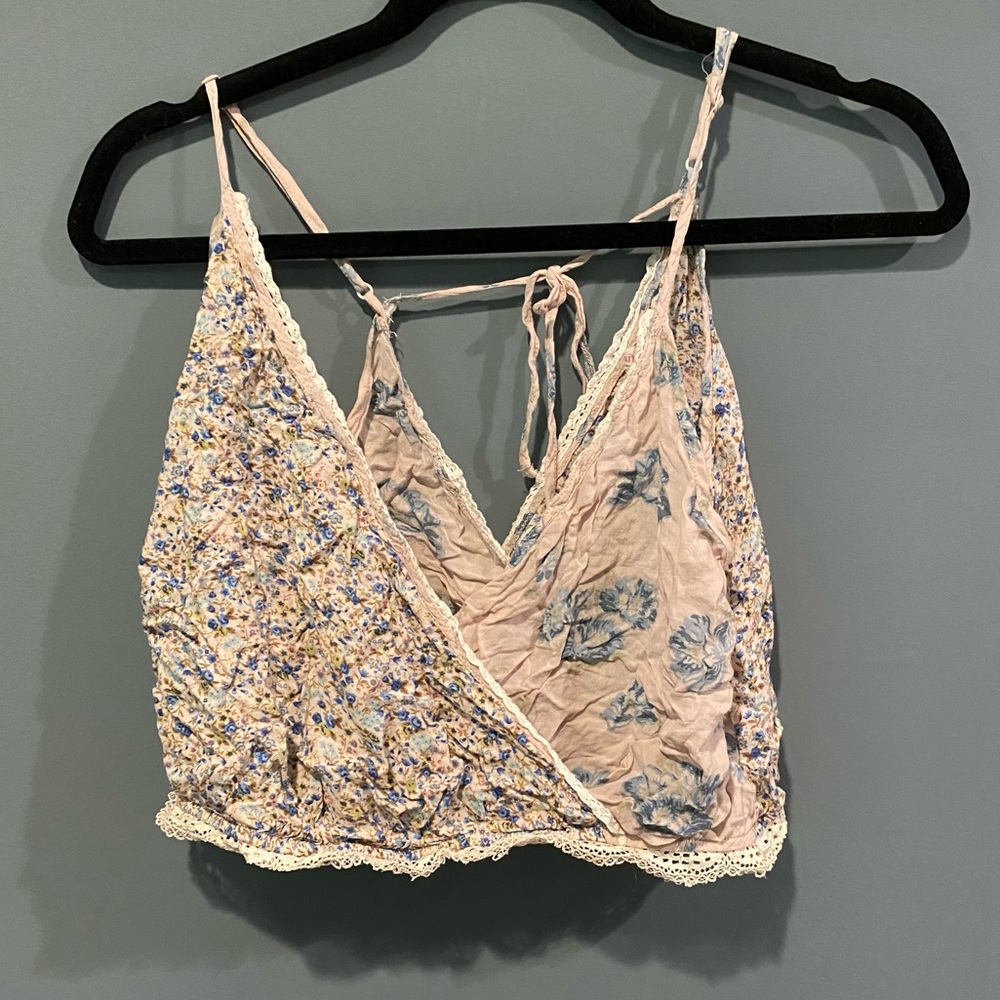 Free People Cropped Lineny Tank